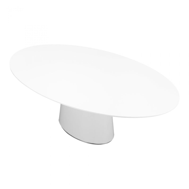 Otago Oval Dining Table White