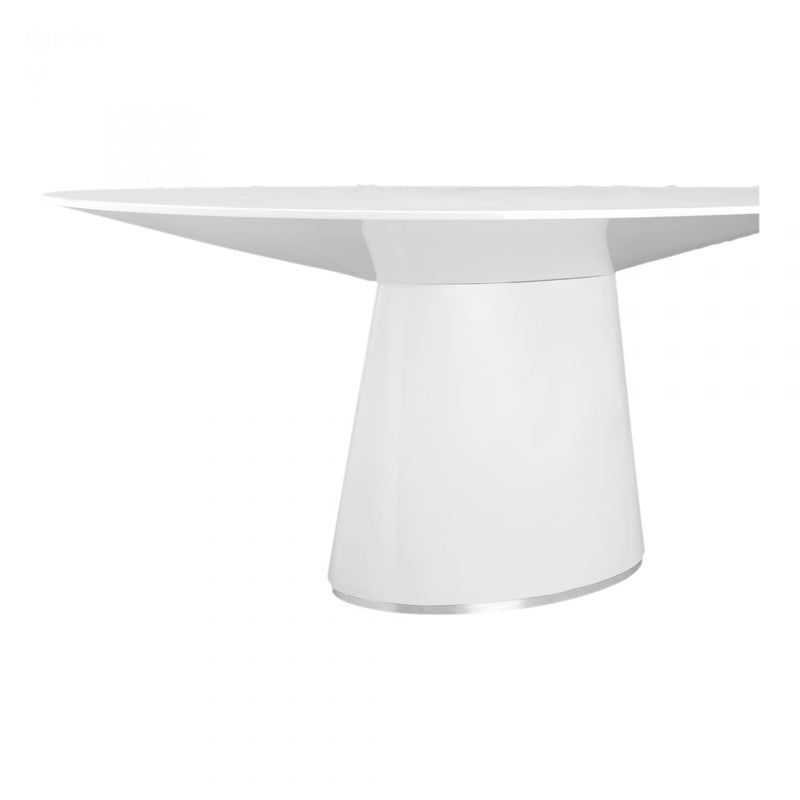 Otago Oval Dining Table White