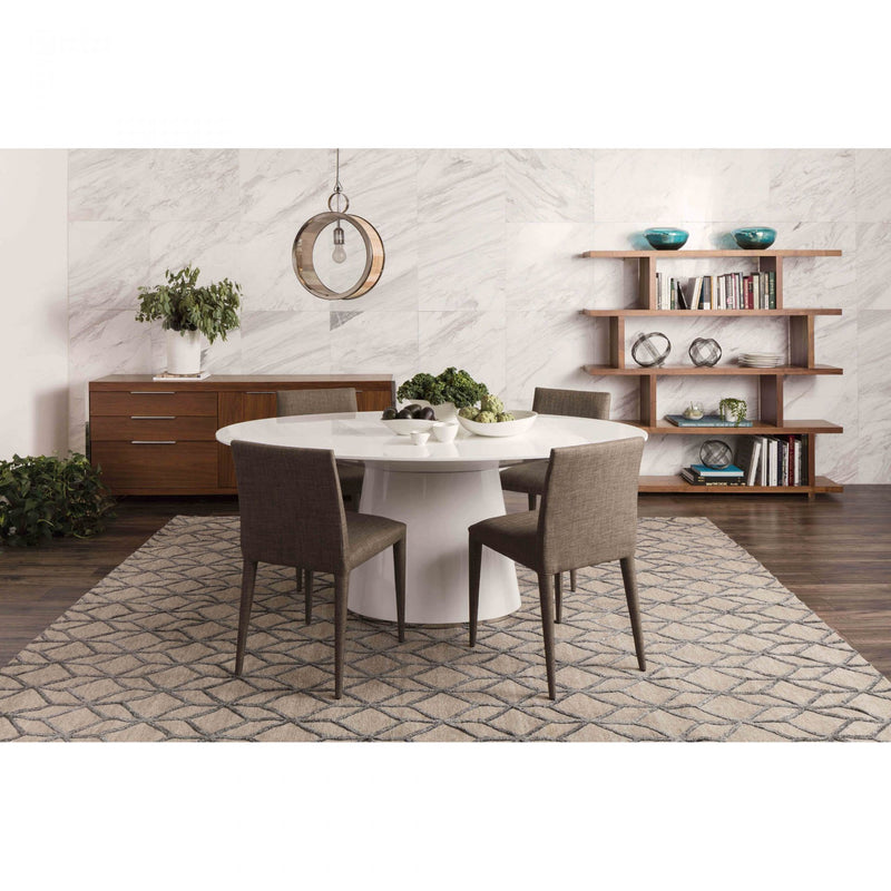 Otago Oval Dining Table White