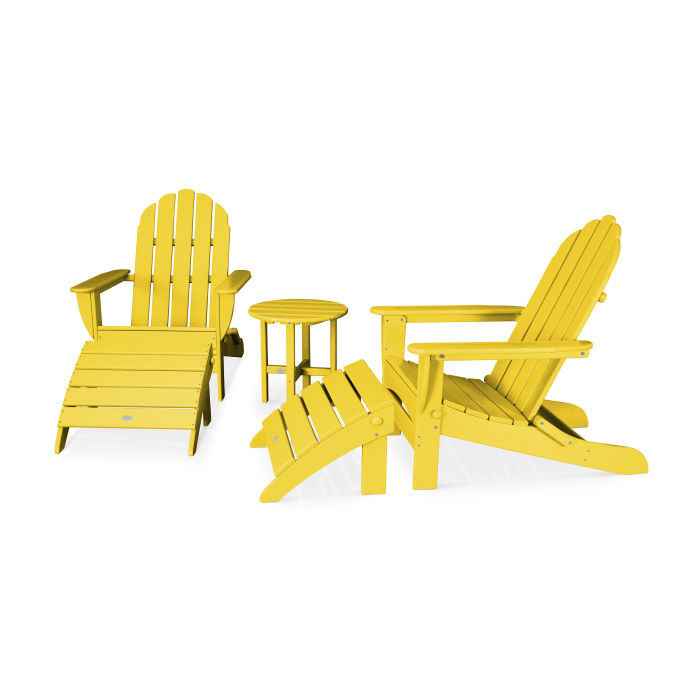 Classic Oversized Adirondack 5-Piece Casual Set