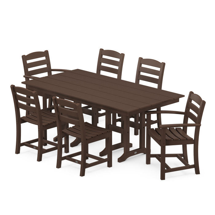 La Casa Café 7-Piece Farmhouse Dining Set