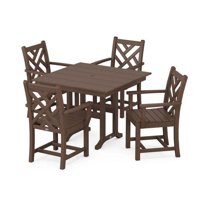 Chippendale 5-Piece Farmhouse Dining Set