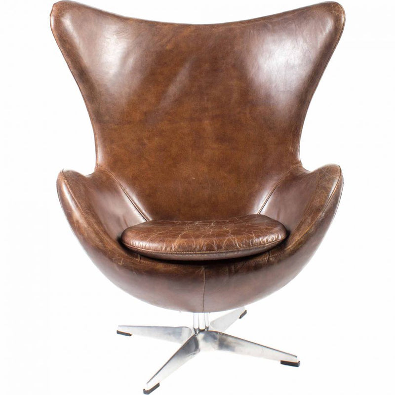 St Anne Swivel Club Chair Brown