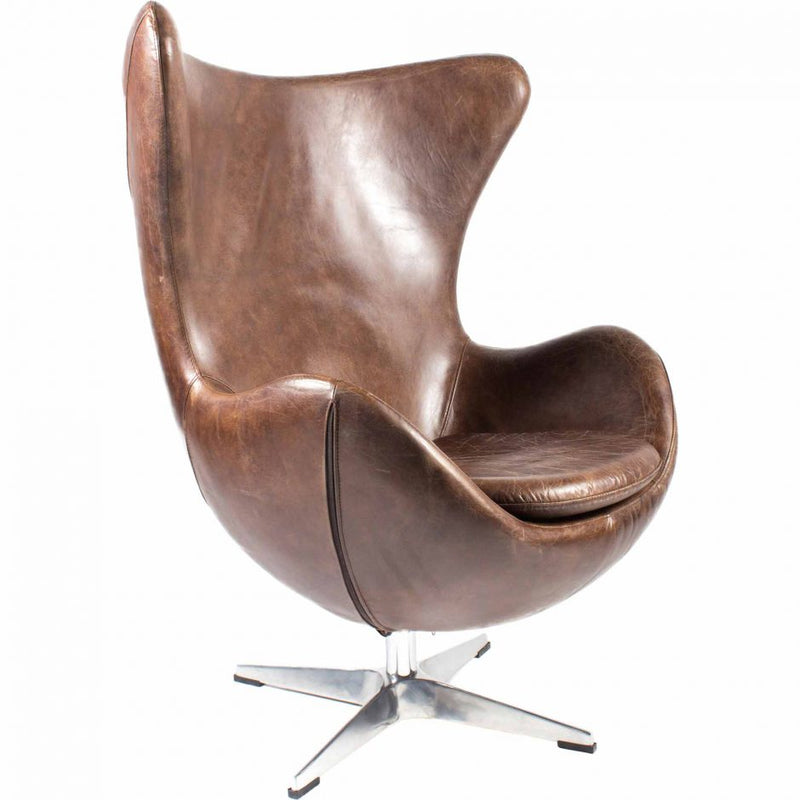 St Anne Swivel Club Chair Brown