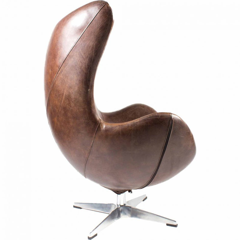 St Anne Swivel Club Chair Brown