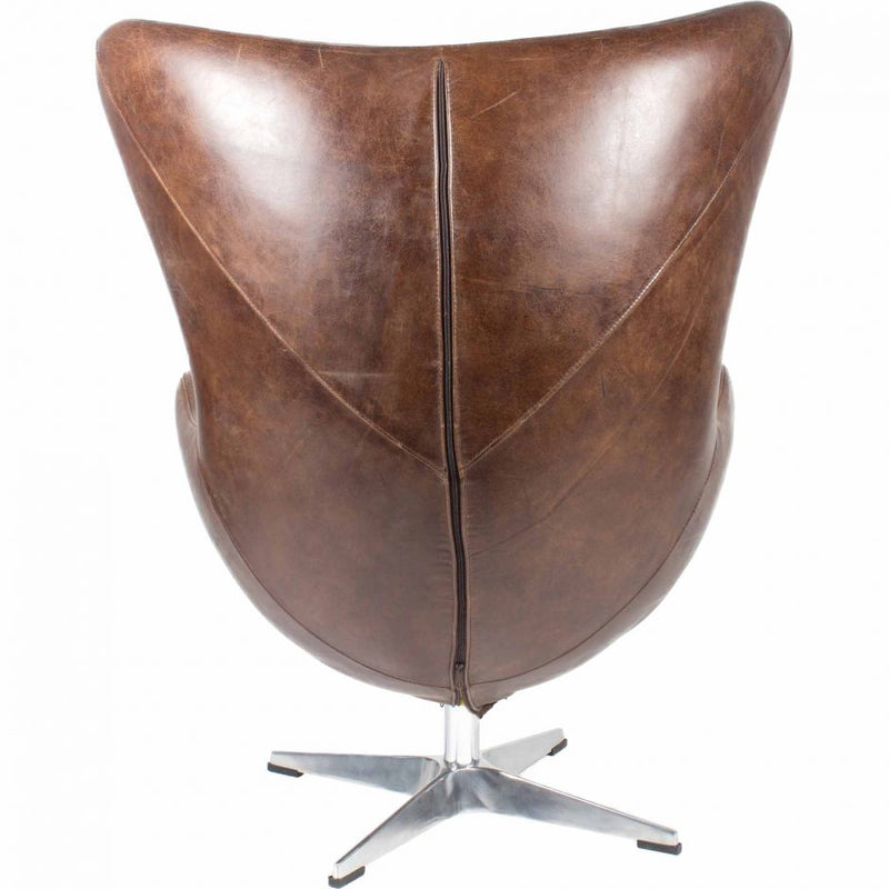 St Anne Swivel Club Chair Brown