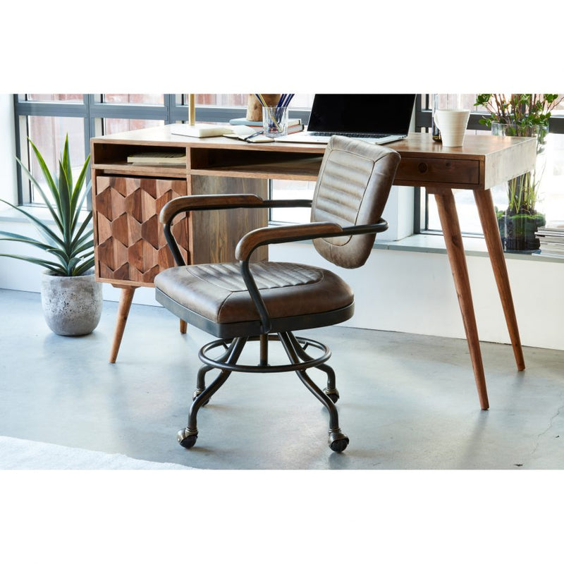 Foster Swivel Desk Chair - Soft Brown