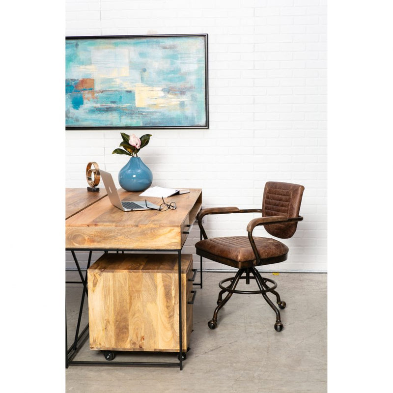 Foster Swivel Desk Chair - Soft Brown