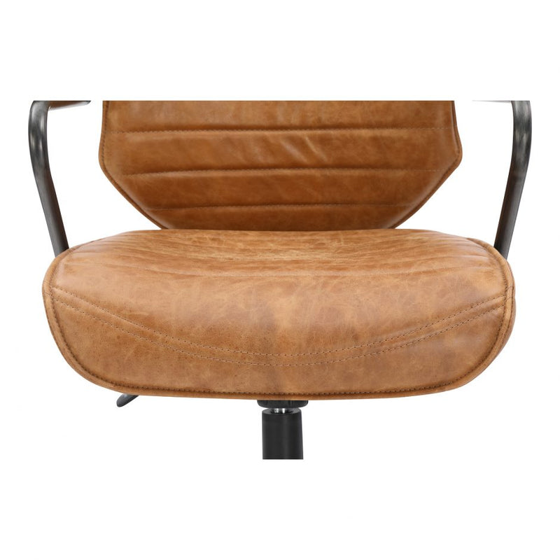 Executive Swivel Office Chair Cognac