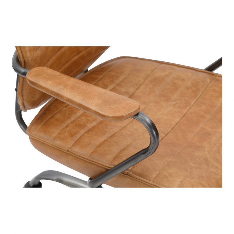 Executive Swivel Office Chair Cognac