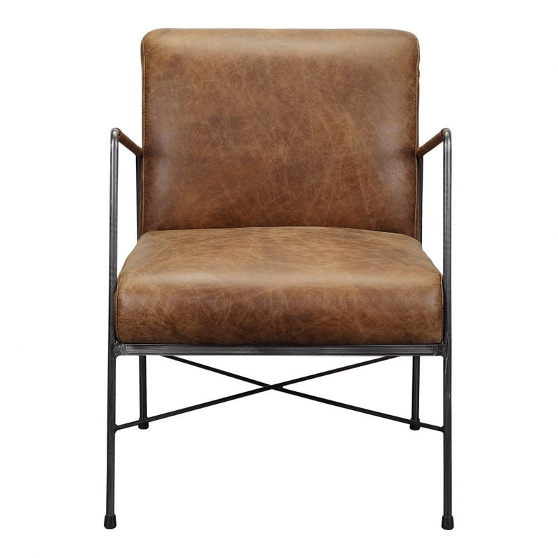 Dagwood Leather Arm Chair Brown