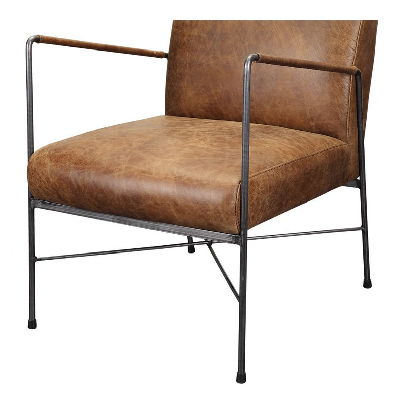 Dagwood Leather Arm Chair Brown