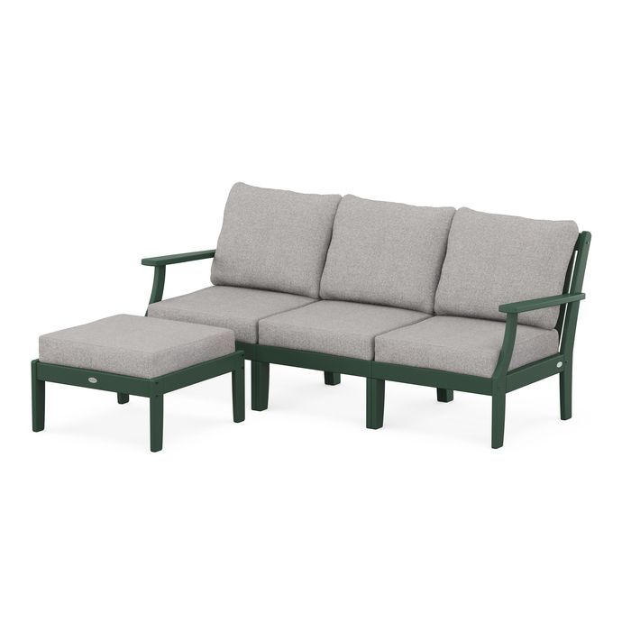 Braxton Modular 4-Piece Deep Seating Set with Ottoman