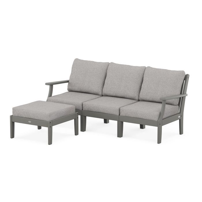 Braxton Modular 4-Piece Deep Seating Set with Ottoman