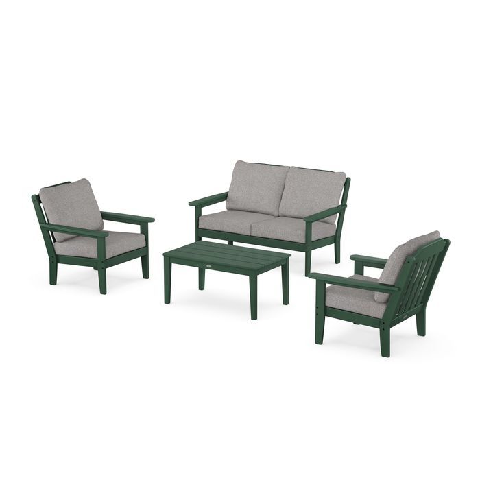 Country Living 4-Piece Deep Seating Set with Loveseat