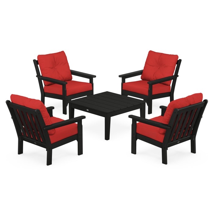 Vineyard 5-Piece Deep Seating Conversation Set