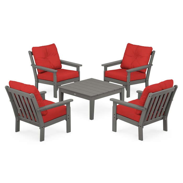 Vineyard 5-Piece Deep Seating Conversation Set