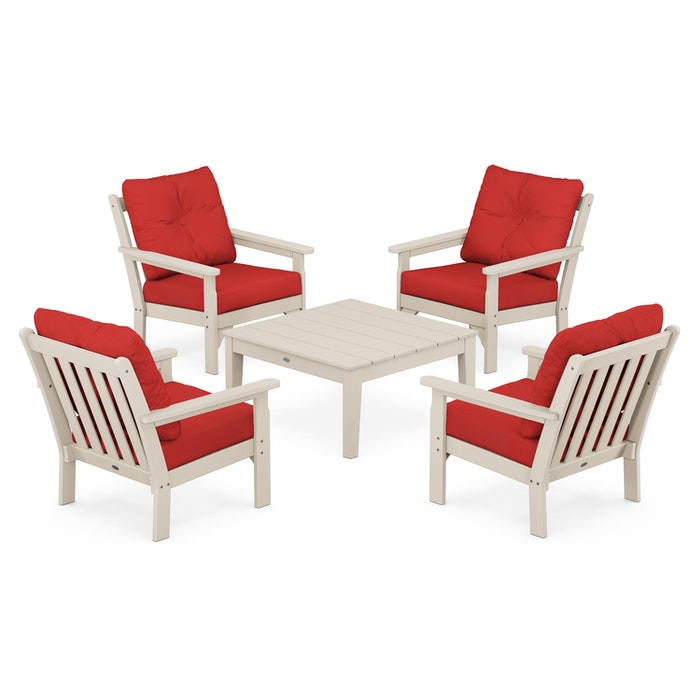 Vineyard 5-Piece Deep Seating Conversation Set