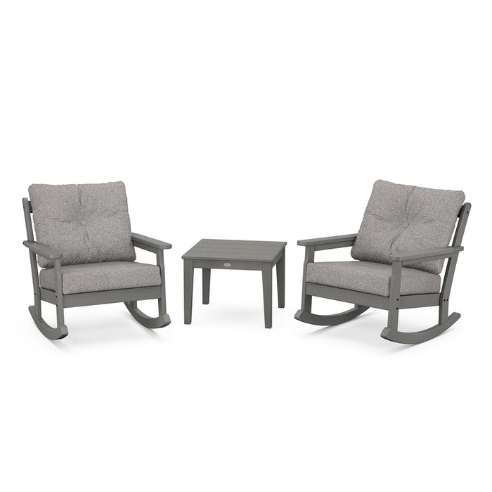 Vineyard 3-Piece Deep Seating Rocking Chair Set