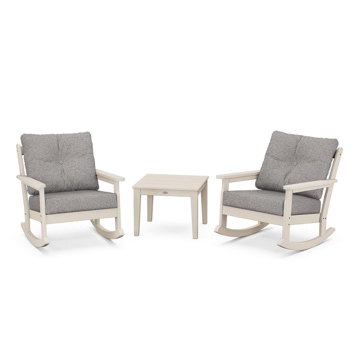 Vineyard 3-Piece Deep Seating Rocking Chair Set