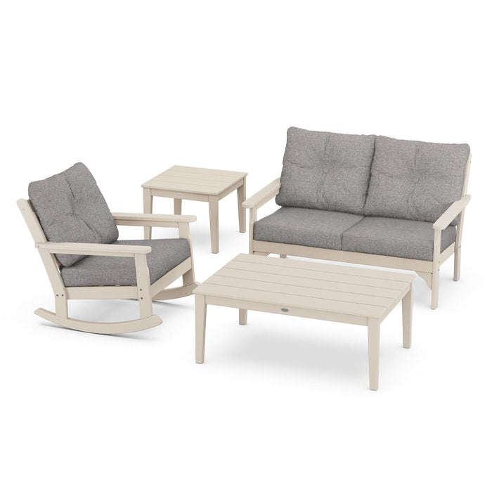 Vineyard 4-Piece Deep Seating Rocking Chair Set