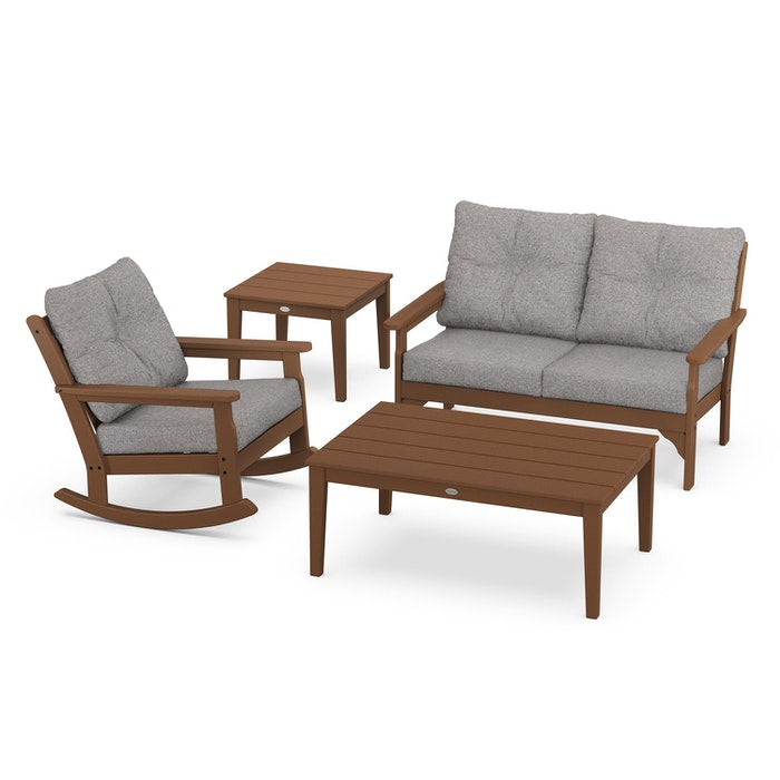 Vineyard 4-Piece Deep Seating Rocking Chair Set