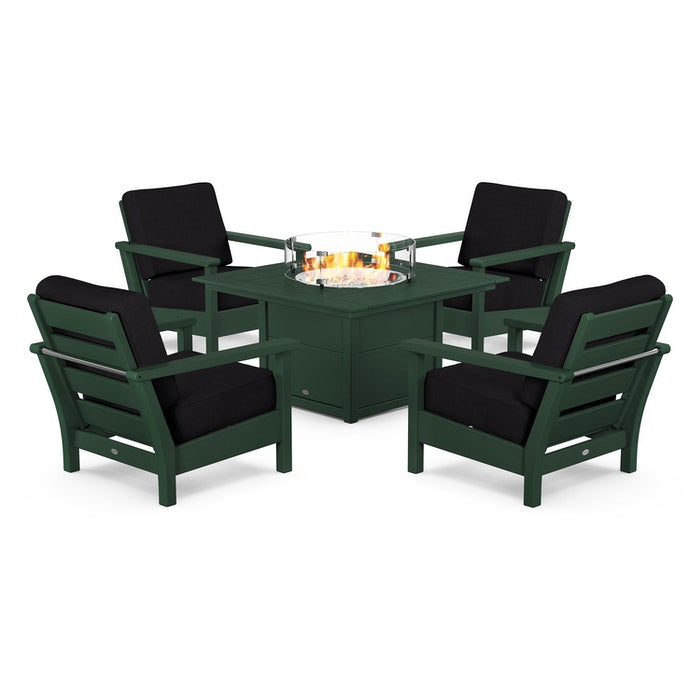 Harbour 5-Piece Conversation Set with Fire Pit Table