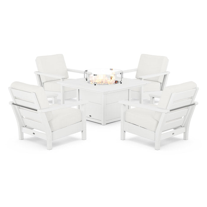 Harbour 5-Piece Conversation Set with Fire Pit Table