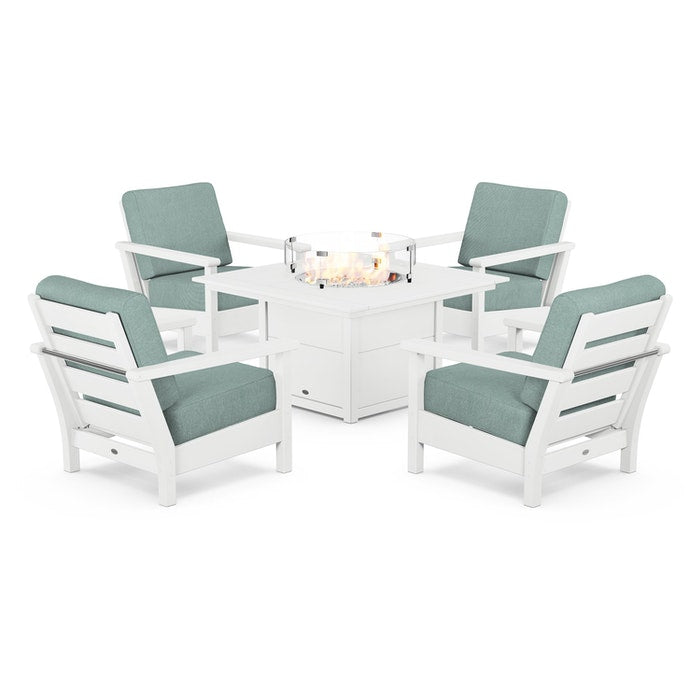 Harbour 5-Piece Conversation Set with Fire Pit Table