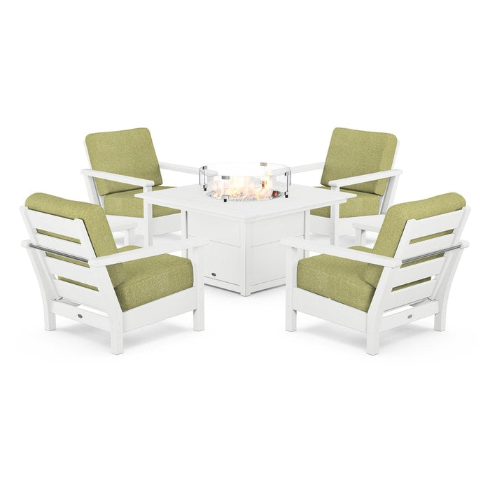 Harbour 5-Piece Conversation Set with Fire Pit Table