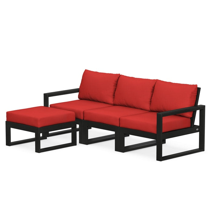 EDGE 4-Piece Modular Deep Seating Set with Ottoman