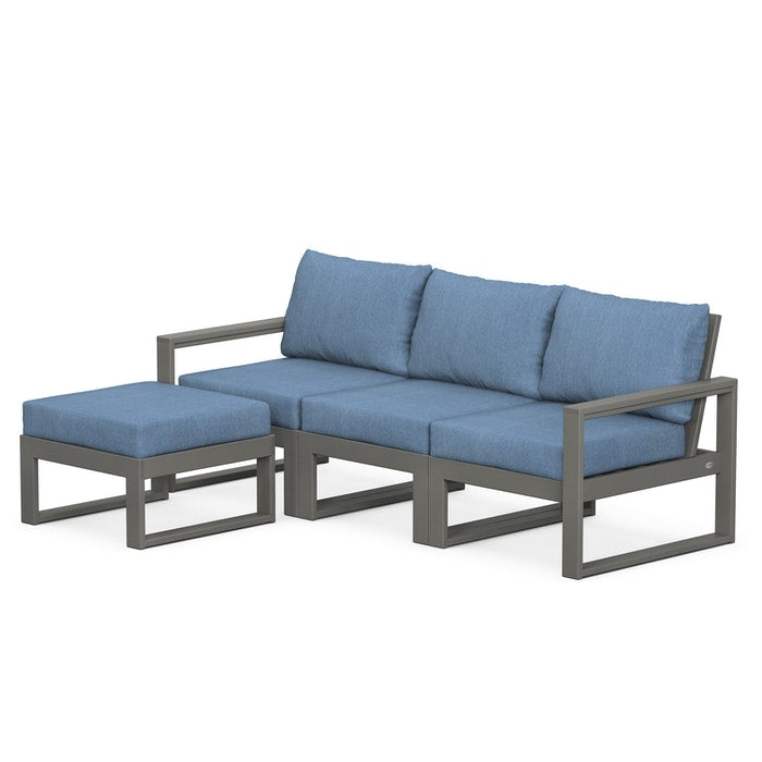 EDGE 4-Piece Modular Deep Seating Set with Ottoman