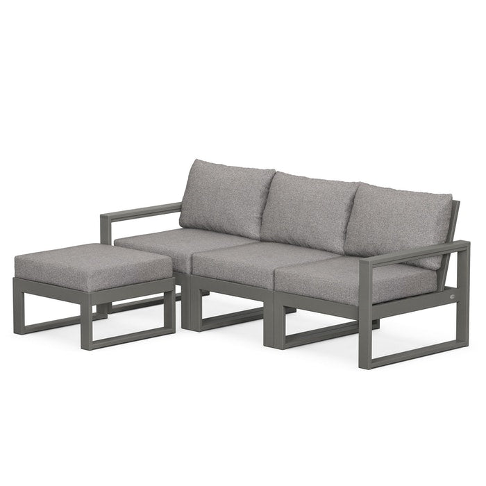 EDGE 4-Piece Modular Deep Seating Set with Ottoman