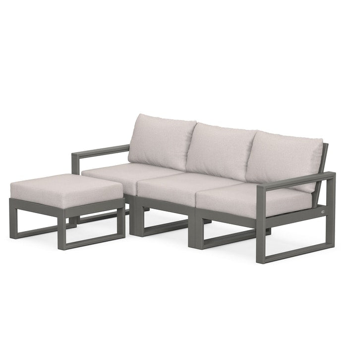 EDGE 4-Piece Modular Deep Seating Set with Ottoman