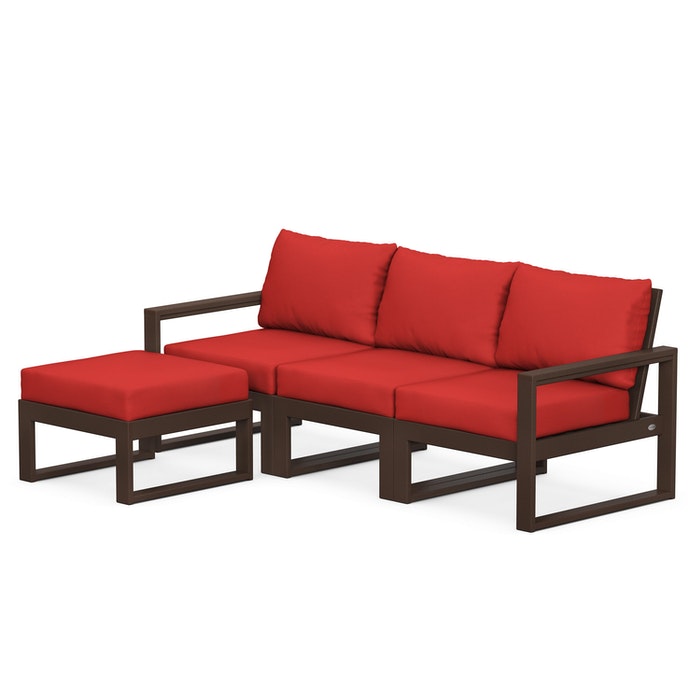 EDGE 4-Piece Modular Deep Seating Set with Ottoman