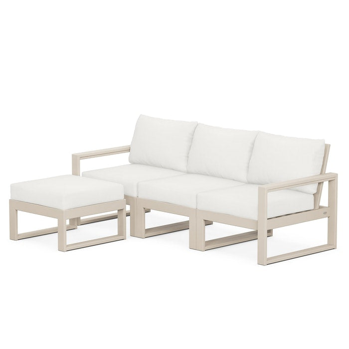 EDGE 4-Piece Modular Deep Seating Set with Ottoman