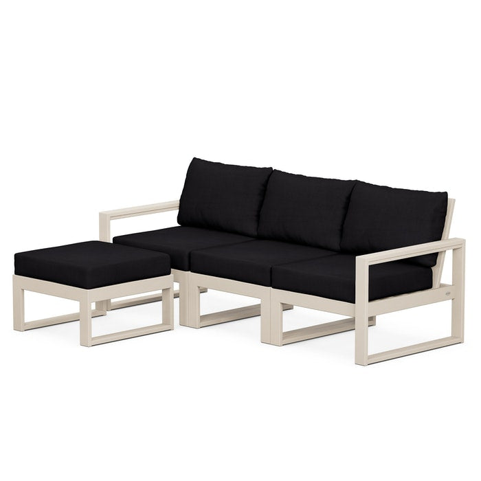 EDGE 4-Piece Modular Deep Seating Set with Ottoman