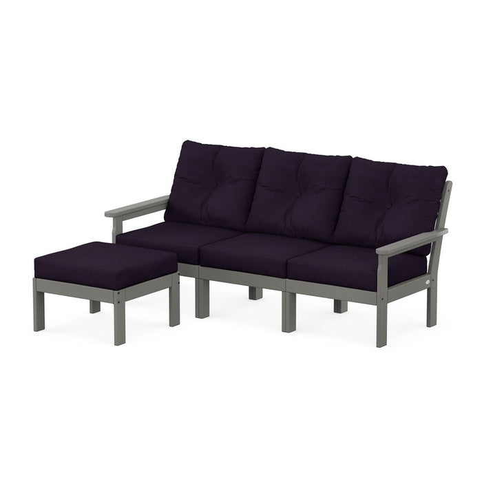 Vineyard 4-Piece Sectional with Ottoman