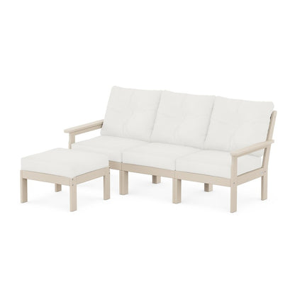 Vineyard 4-Piece Sectional with Ottoman