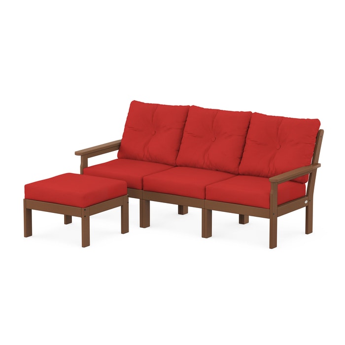 Vineyard 4-Piece Sectional with Ottoman