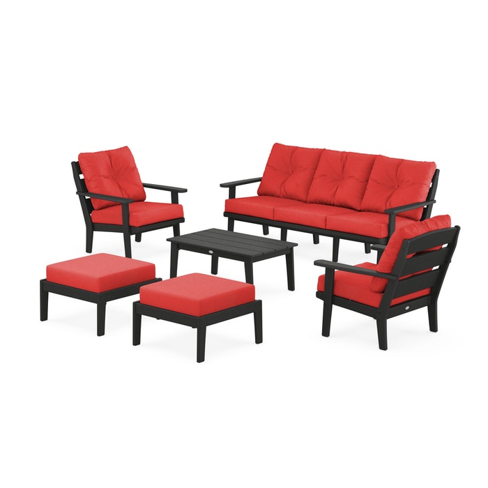 Lakeside 6-Piece Lounge Sofa Set