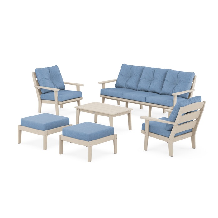 Lakeside 6-Piece Lounge Sofa Set