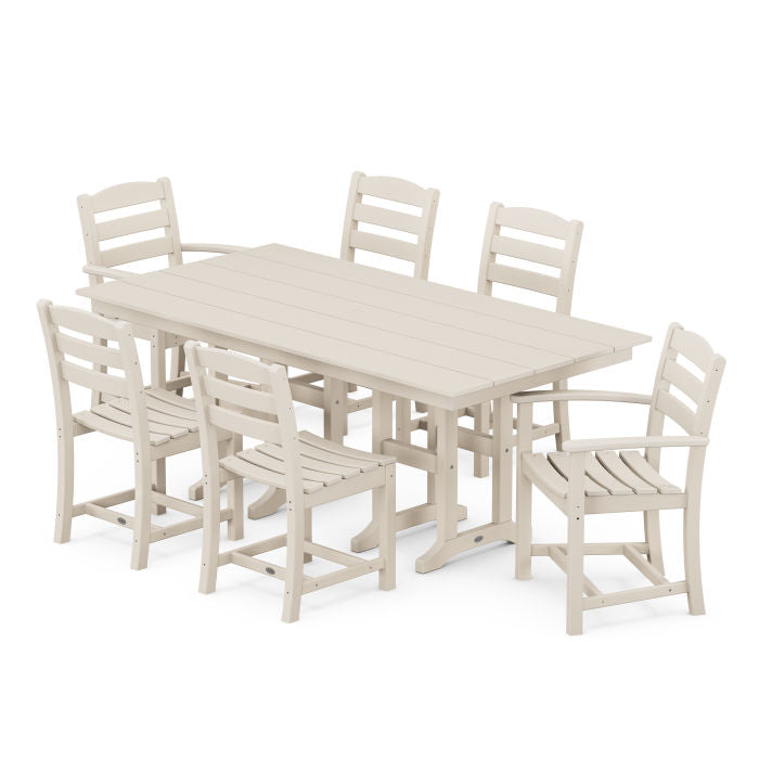 La Casa Café 7-Piece Farmhouse Dining Set