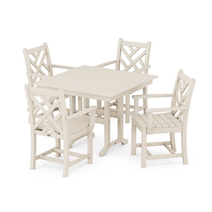 Chippendale 5-Piece Farmhouse Dining Set