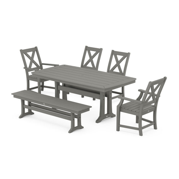 Braxton 6-Piece Dining Set with Trestle Legs