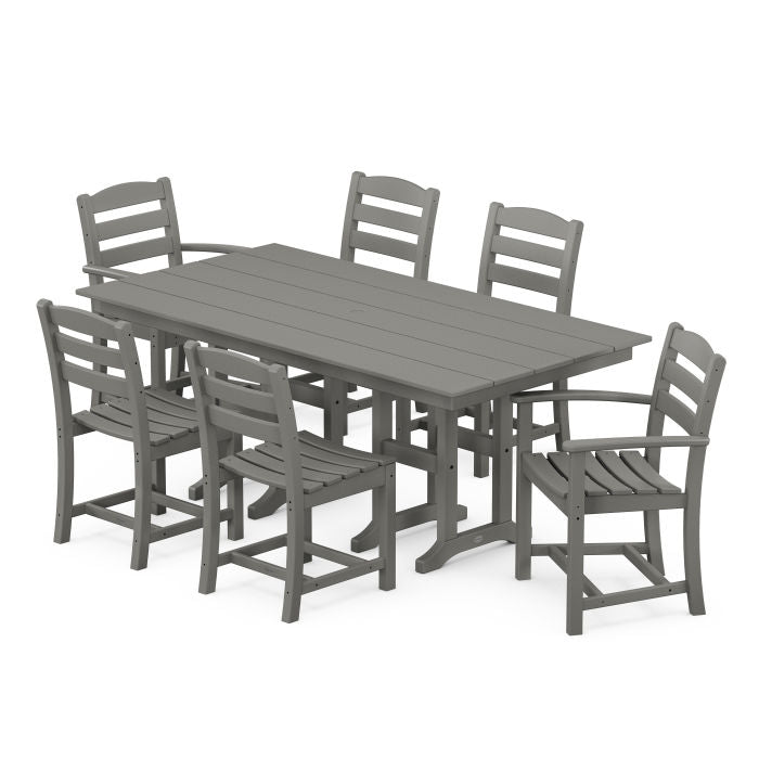 La Casa Café 7-Piece Farmhouse Dining Set