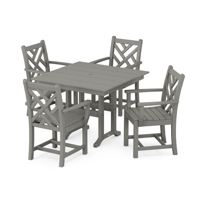 Chippendale 5-Piece Farmhouse Dining Set