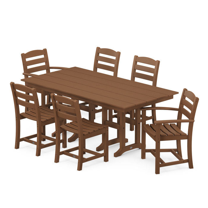 La Casa Café 7-Piece Farmhouse Dining Set