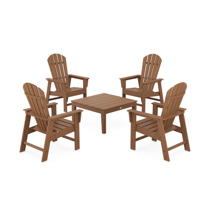 5-Piece South Beach Casual Chair Conversation Set with 36" Conversation Table