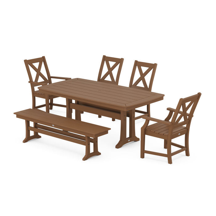 Braxton 6-Piece Dining Set with Trestle Legs